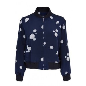 Tibi 100% Silk Bomber Jacket, Size 4 (S)